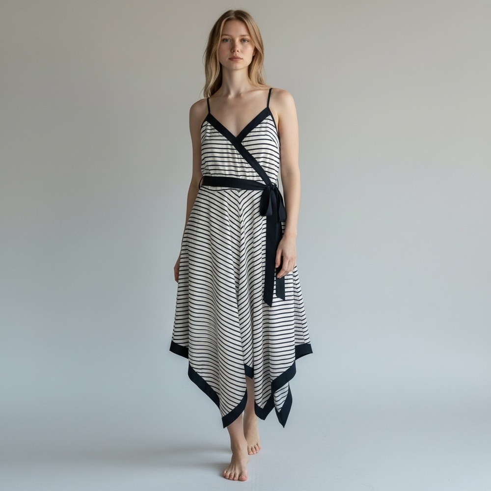 BANANA REPUBLIC 'handkerchief hem' sundress size:  6 Petite